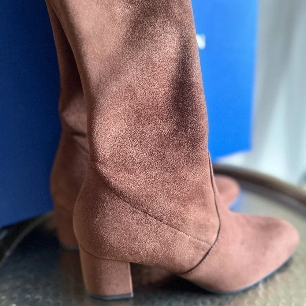 Stuart Weitzman Genna 60 Over-The-Knee City Suede Boots